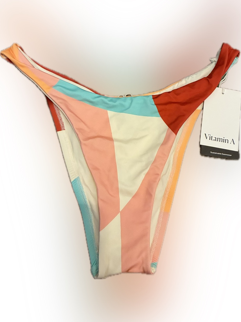 Vitamin A Colorblock High Cut Bikini Bottom